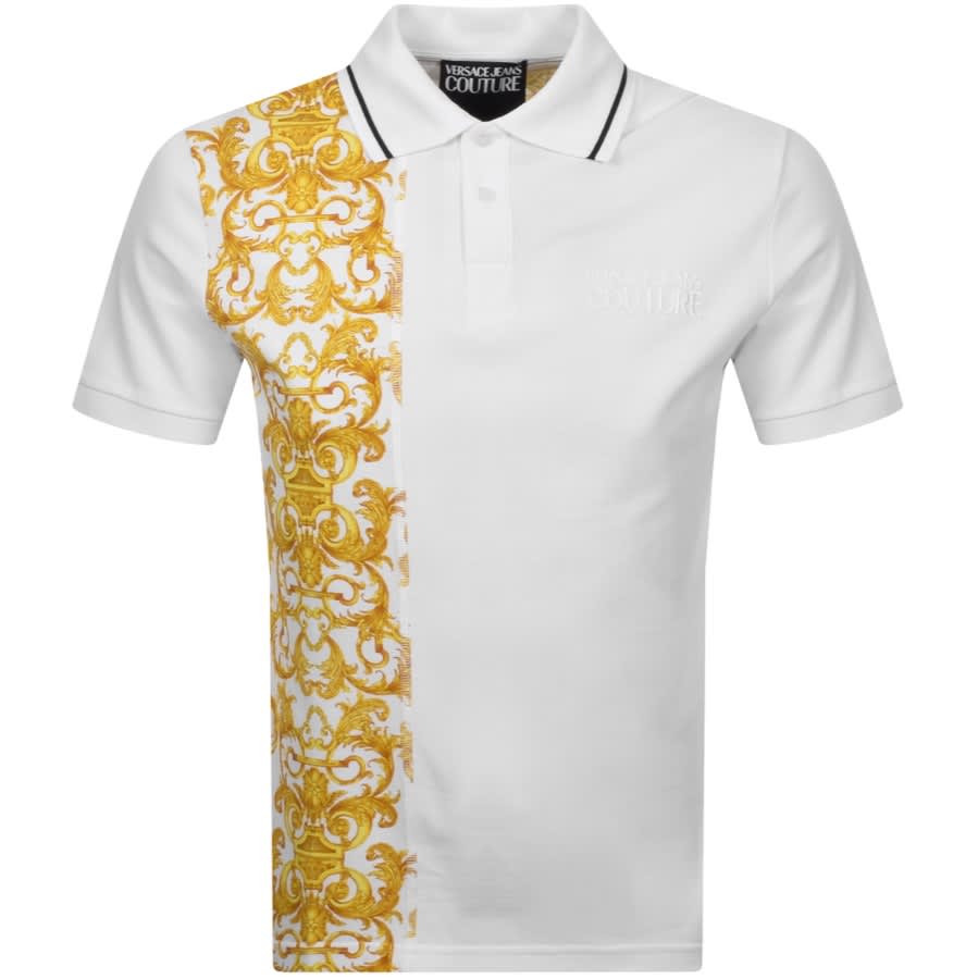 Alternative Image for ProductVersace Jeans Couture Logo Polo T Shirt White1